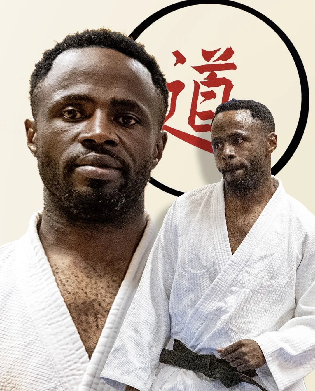 Close portrait of Joel Wawina with a student